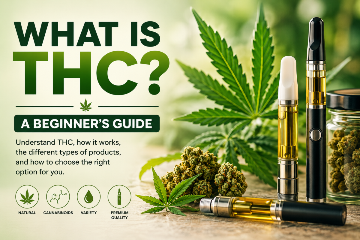 Discover what THC is, how it works, the different types of THC products, potential effects, and how to choose the right THC vape or cannabis product for your preferences.